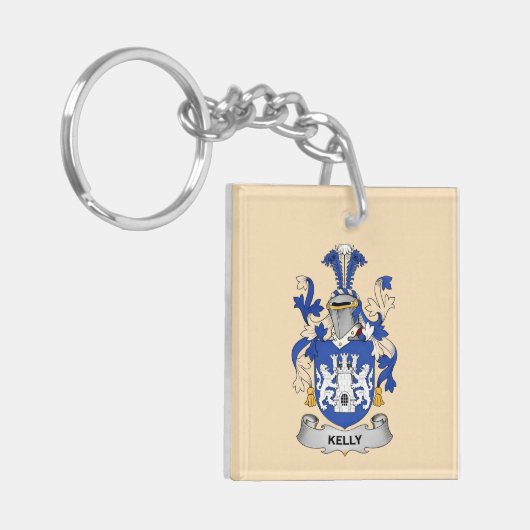 Kelly Coat of Arms Stone Keychain (Voorkant Links)