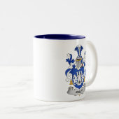 Kelly Coat of Arms Two-Tone Coffee Mug Tweekleurige Koffiemok (Voorkant rechts)