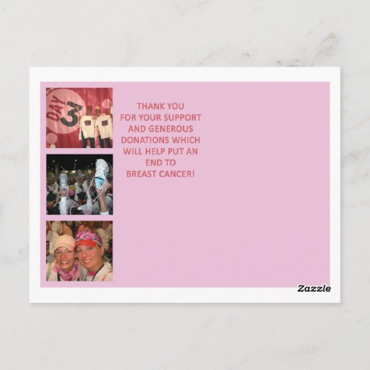 kelly en sarah lopen het uit briefkaart (Achterkant)