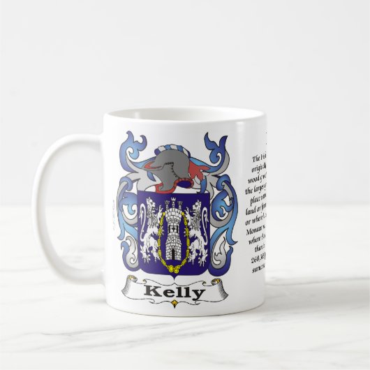 Kelly Family Coat of Arms Mok (Links)