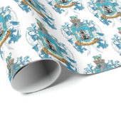 Kelly Family Crest Coat of Arms Wrapping Paper Cadeaupapier (Rol Hoek)