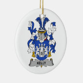 Kelly Family Crest Keramisch Ornament (Rechts)