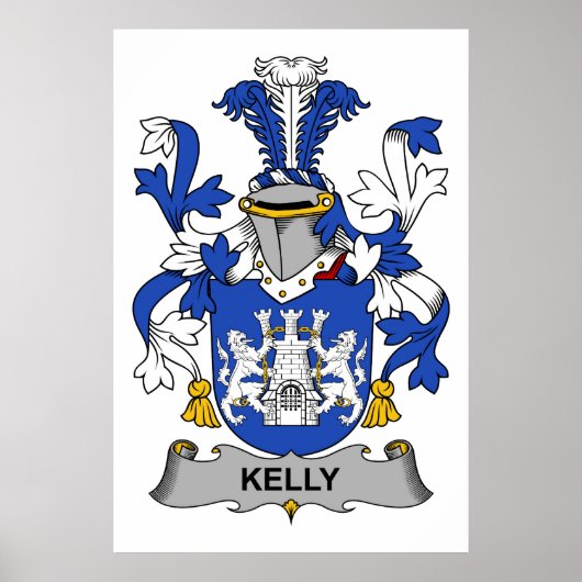 Kelly Family Crest Poster (Voorkant)