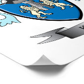 Kelly Family Crest Poster (Hoek)