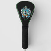 Kelly Family Crest / Wapenschild Golf Head Hoesje Golfheadcover (Voorkant)