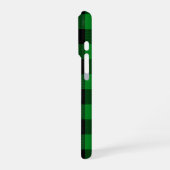 Kelly Green Buffalo Plaid iPhone Hoesje (Linkerkant)