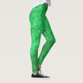 Kelly Green Burl textuur look Leggings (Rechts)
