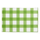 Kelly Green Checkered Pillow Hoesje Kussensloop (Achterkant)