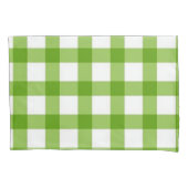 Kelly Green Checkered Pillow Hoesje Kussensloop (Voorkant)