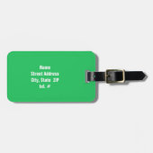 Kelly Green Cheerleader Bagagelabel (Voorkant horizontaal)