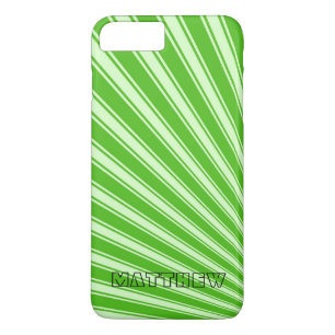 Kelly green Color Stripe Funky Pattern iPhone 8/7 Plus Hoesje