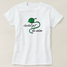 Kelly Green Crochet Fast, Die Warm T-Shirt