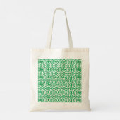 Kelly Green Crochet Fast, Die Warm Tote Bag (Achterkant)