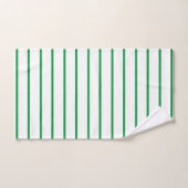 Kelly Green Decorative stripe-patroon Bad Handdoek (Handdoek)
