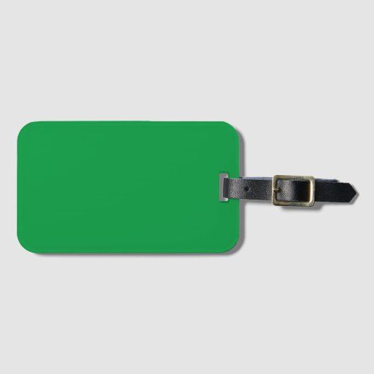 Kelly Green effen kleur Bagagelabel (Voorkant (horizontaal))