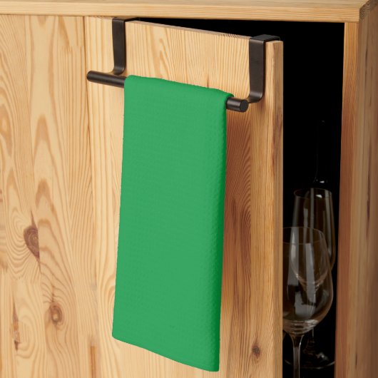 Kelly Green effen kleur Theedoek (Derde Gevouwen)