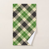 Kelly Green en Black Tartan Pset Bad Handdoek (Handdoek)