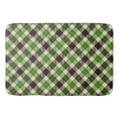 Kelly Green en Black Tartan Pset Badmat (Voorkant)