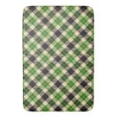 Kelly Green en Black Tartan Pset Badmat (Voorkant Verticaal)