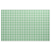 Kelly Green en White Gingham Pattern Fabric Stof (Yard (91,4 cm))