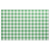 Kelly Green en White Gingham Pattern Fabric Stof (Fat Quarter)