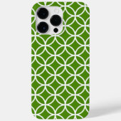 Kelly Green en White Modern Geometric Pattern Case-Mate iPhone Case (Achterkant)