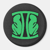 Kelly Green Gemini Magneet (Voorkant)