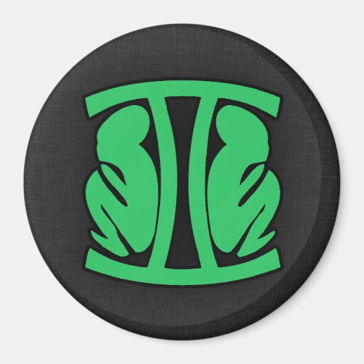 Kelly Green Gemini Magneet (Voorkant)