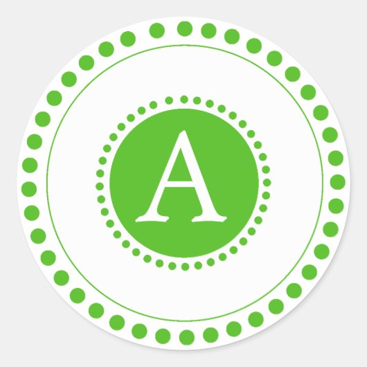 Kelly Green - Gepersonaliseerde envelopafdichtinge Ronde Sticker (Voorkant)