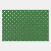 Kelly Green Griekse sleutel, streep, stip inpakpap Inpakpapier Vel (Voorkant 3)