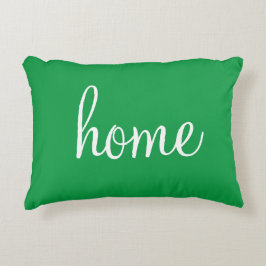  Kelly green "home" accentuleuze kussen