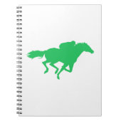 Kelly Green Horse Racing Notitieboek (Voorkant)
