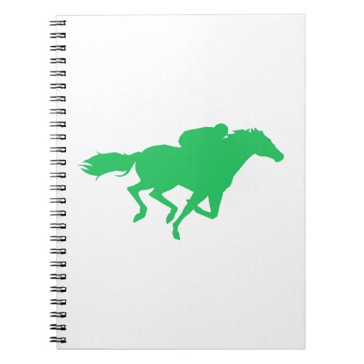 Kelly Green Horse Racing Notitieboek (Voorkant)