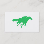 Kelly Green Horse Racing Visitekaartje (Achterkant)