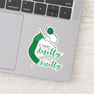 Kelly Green, ik voel me knitty. Sticker