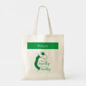 Kelly Green, ik voel me knitty. Tote Bag (Achterkant)