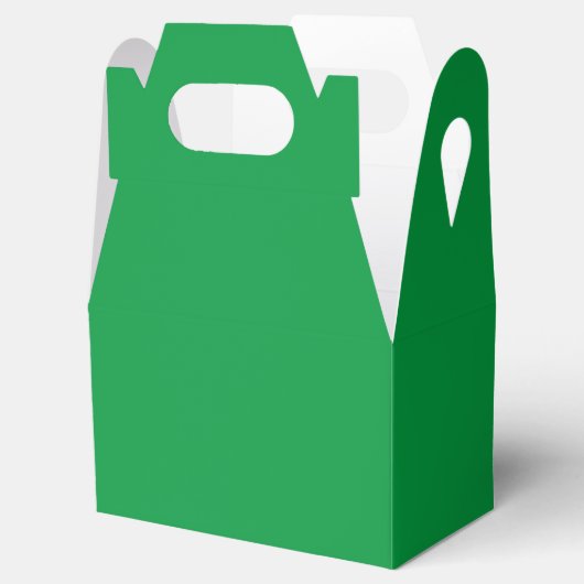 Kelly Green, Irish Green Favor Box Bedankdoosjes (Geopend)