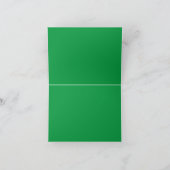 Kelly Green, Irish Green Folded Bedankt Kaart (Binnen)