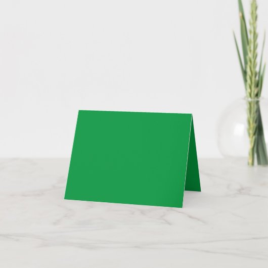 Kelly Green, Irish Green Folded Bedankt Kaart (Voorkant)