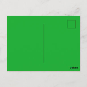 Kelly Green Minimalistisch Natuur Postkaartontwerp Briefkaart