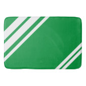 Kelly Green: Moderne lijnen in wit Badmat (Voorkant)