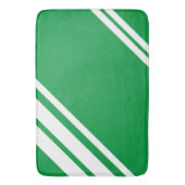 Kelly Green: Moderne lijnen in wit Badmat (Voorkant Verticaal)