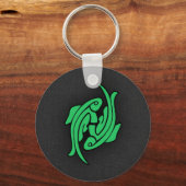 Kelly Green Pisces Sleutelhanger (Voorkant)