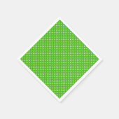 Kelly Green Polkadot Design Napkins Servet (Hoek)