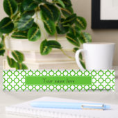 Kelly Green Quatrefoil Pattern Naambordje