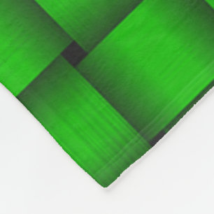 Kelly Green Ribbon Fleece Deken