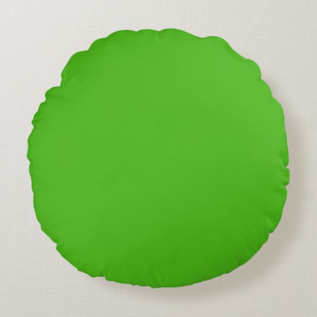 Kelly Green Round Pillow Rond Kussen (Voorkant)