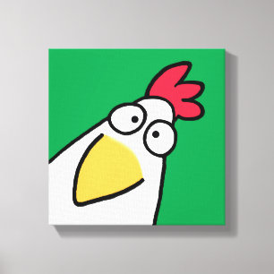 Kelly Green SERIOUS CHICKEN door Sandra Boynton Canvas Afdruk