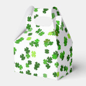 Kelly green "Shamrocks Falling" Bedankdoosjes (Achterkant)