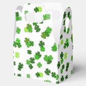 Kelly green "Shamrocks Falling" Bedankdoosjes (Geopend)